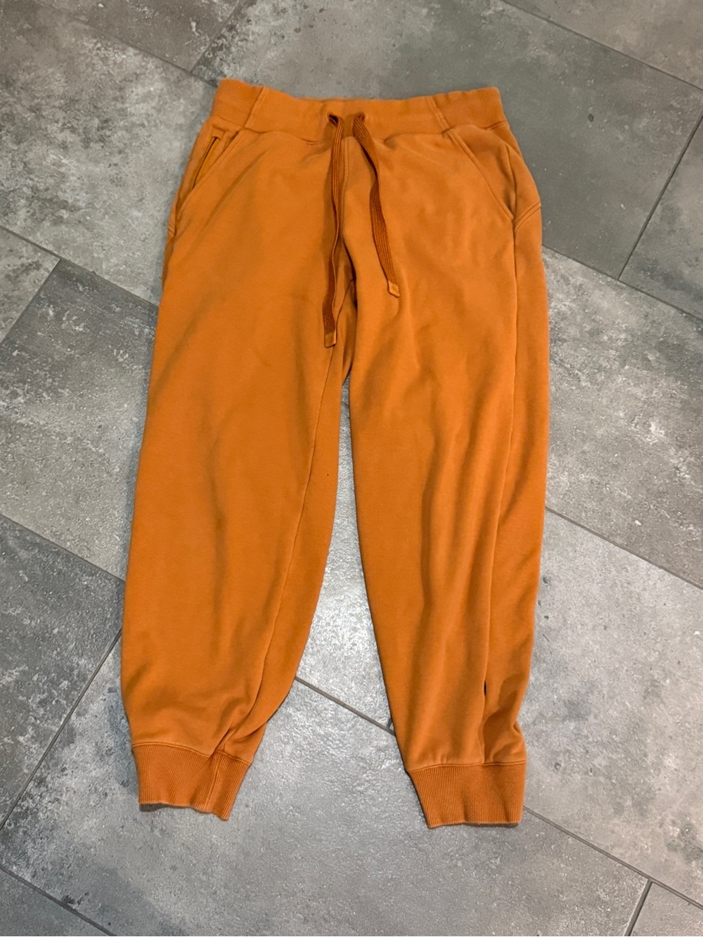 Athleta Burnt Orange Drawstring Jogger Pants